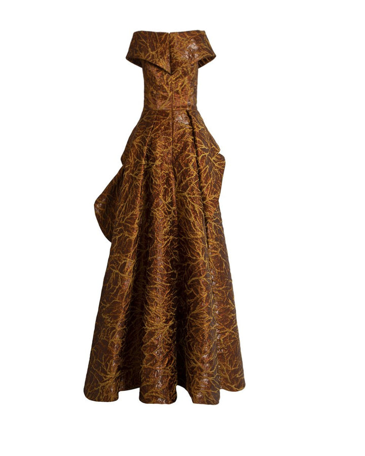 Overlapped Neckline Dress - Gemy Maalouf