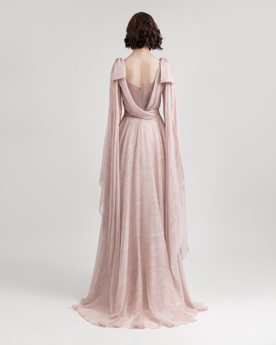 Draped Blush Dress - Gemy Maalouf
