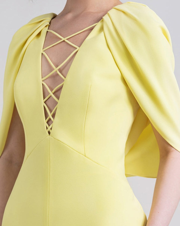 Cape - Like Lemon Dress - Gemy Maalouf
