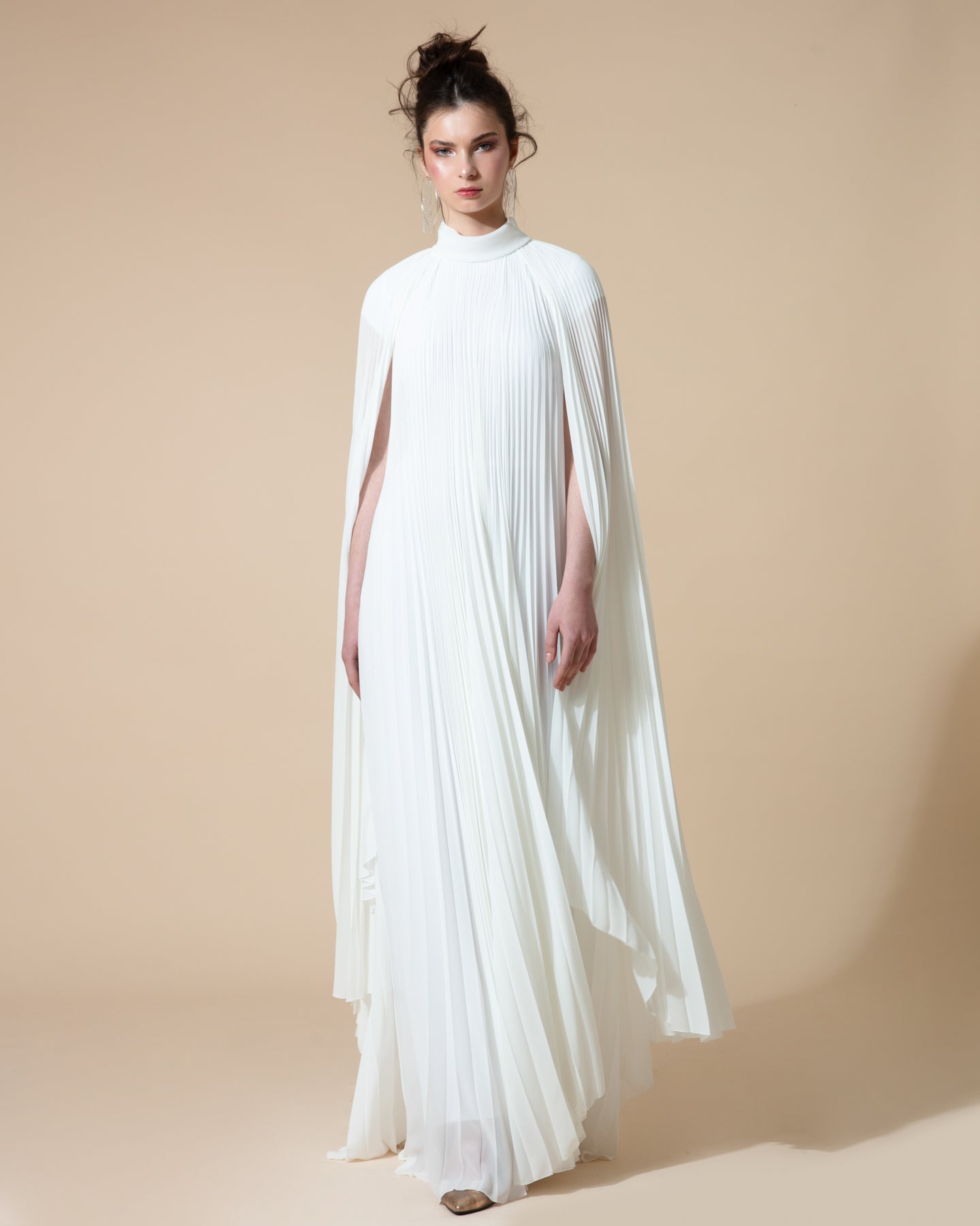 Cape-Like Asymmetrical Dress – Gemy Maalouf