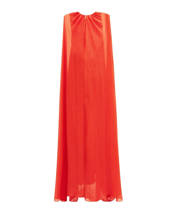 Cape - Like Sleeves Coral Kaftan - Gemy Maalouf