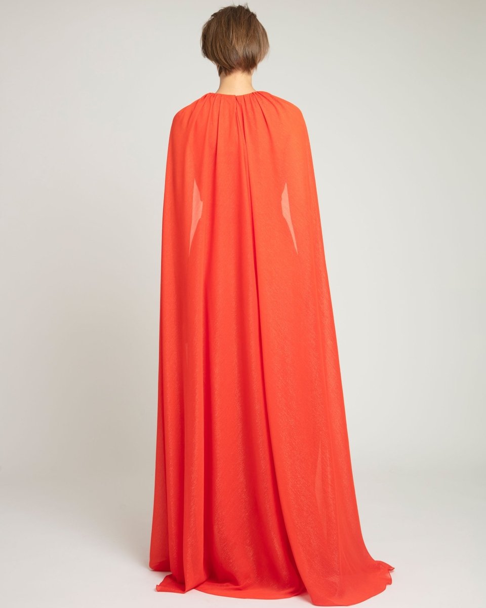Cape - Like Sleeves Coral Kaftan - Gemy Maalouf