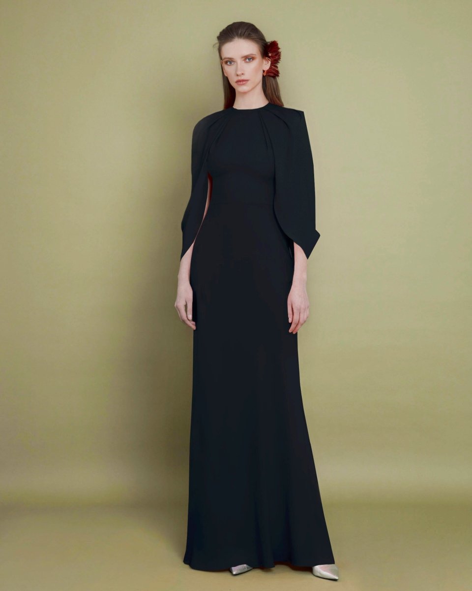 Slim Cut Black Dress - Gemy Maalouf