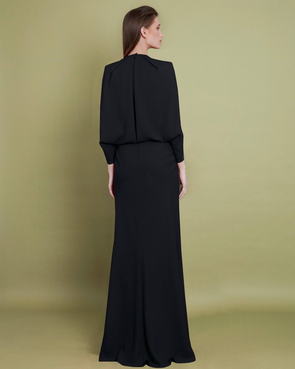 Slim Cut Black Dress - Gemy Maalouf