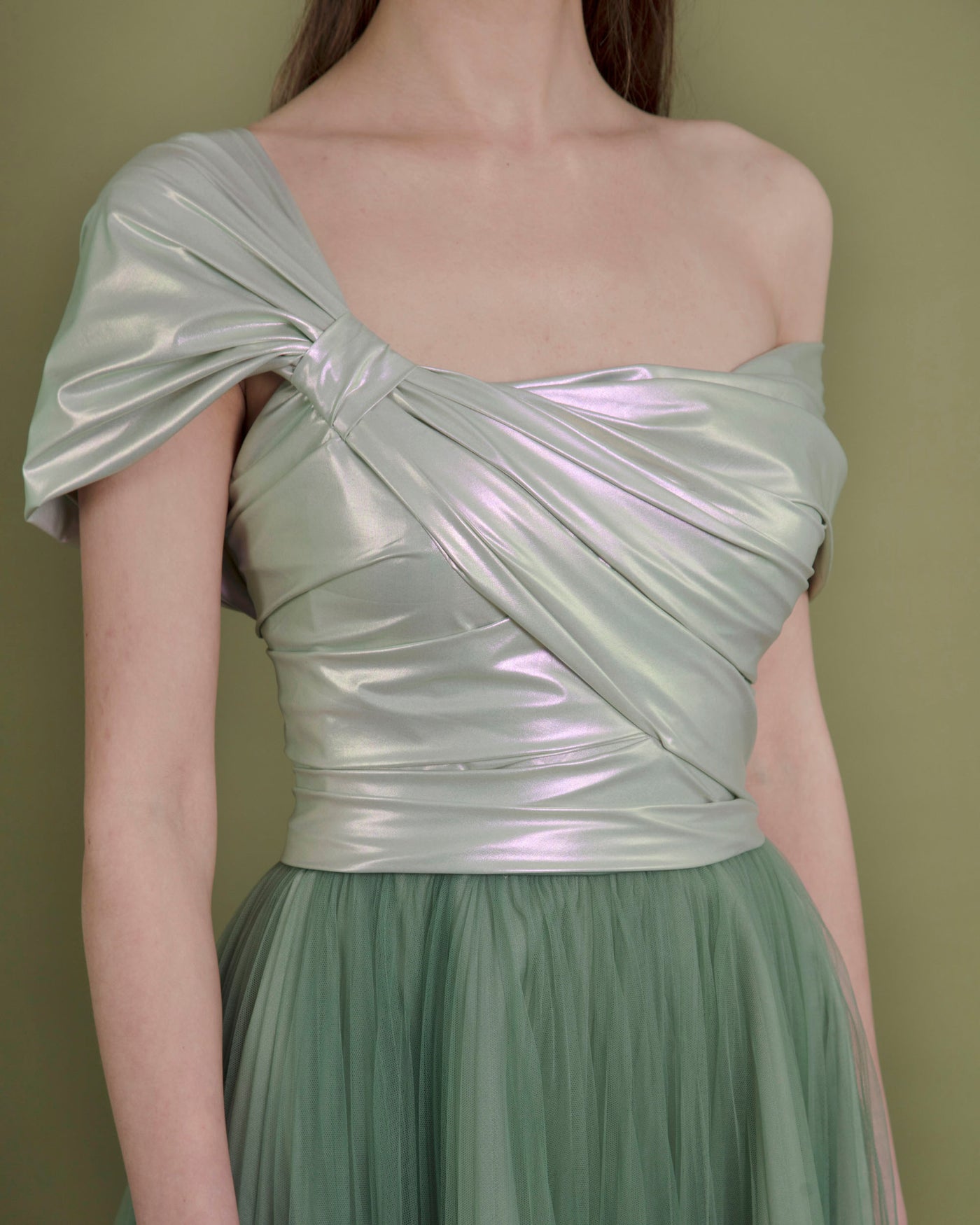Asymmetrical Bow-Like Dress