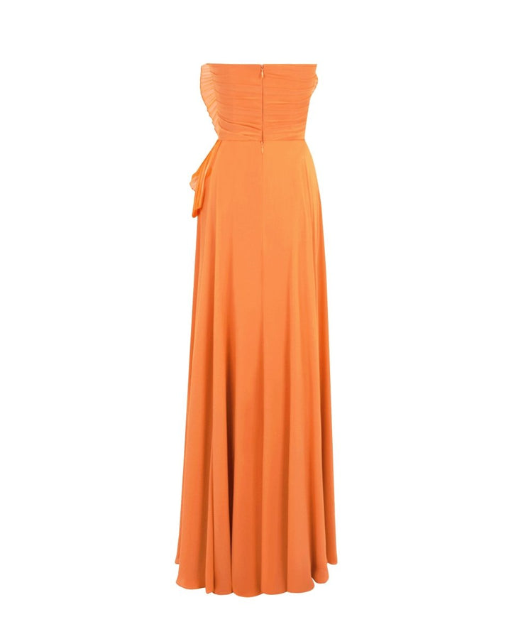 Strapless Flower Dress - Gemy Maalouf