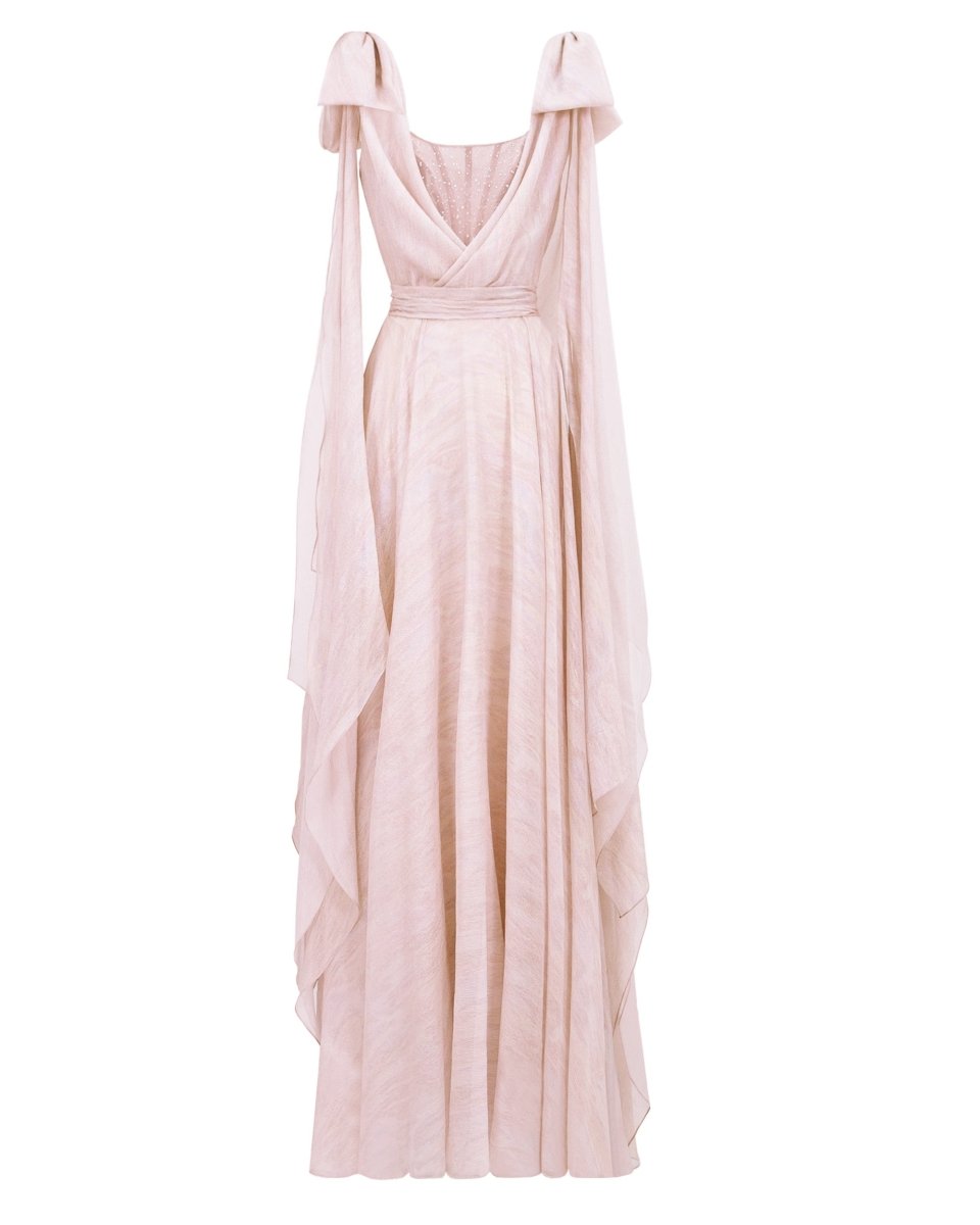 Draped Blush Dress - Gemy Maalouf