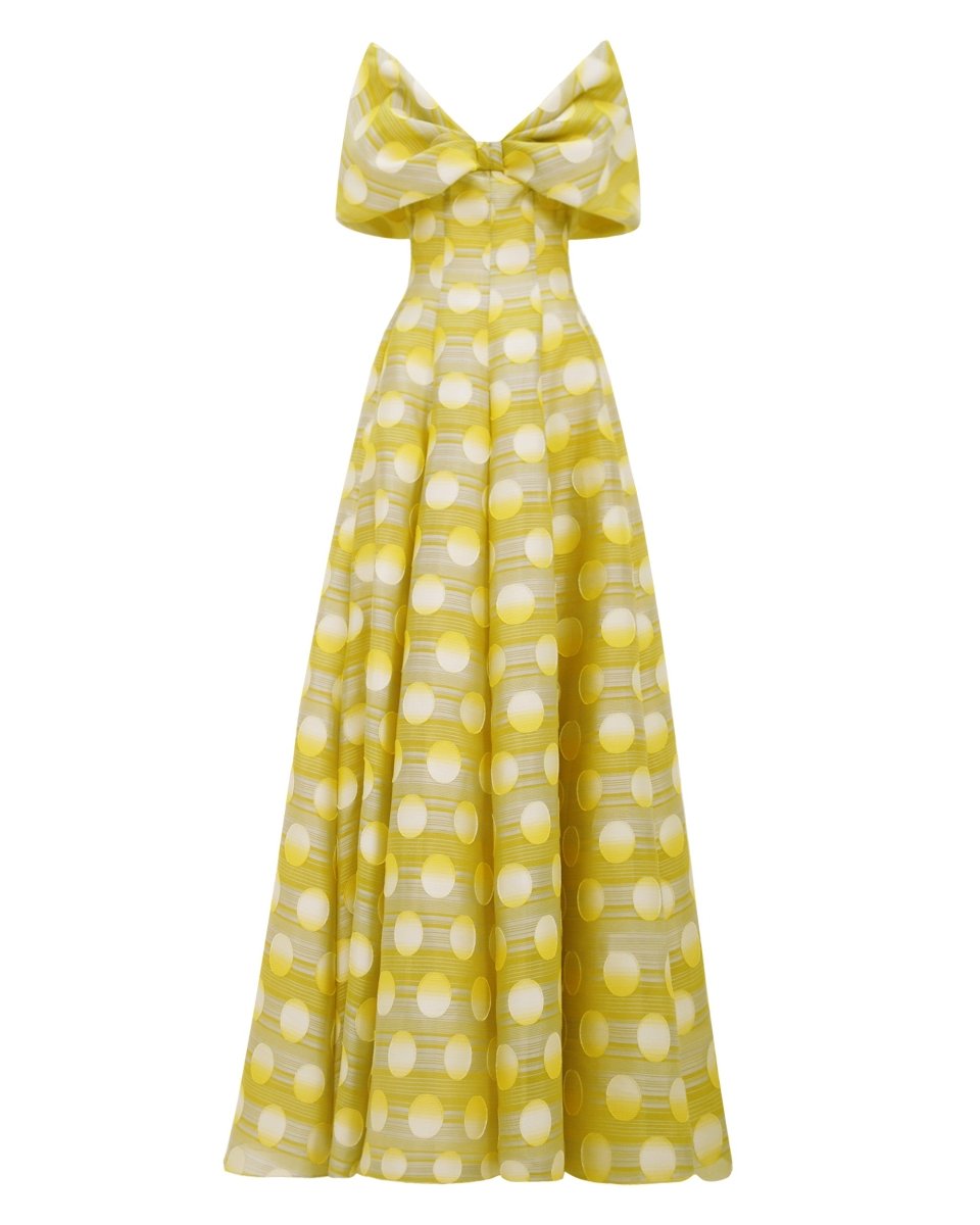 Bow - Like Flared Dress - Gemy Maalouf