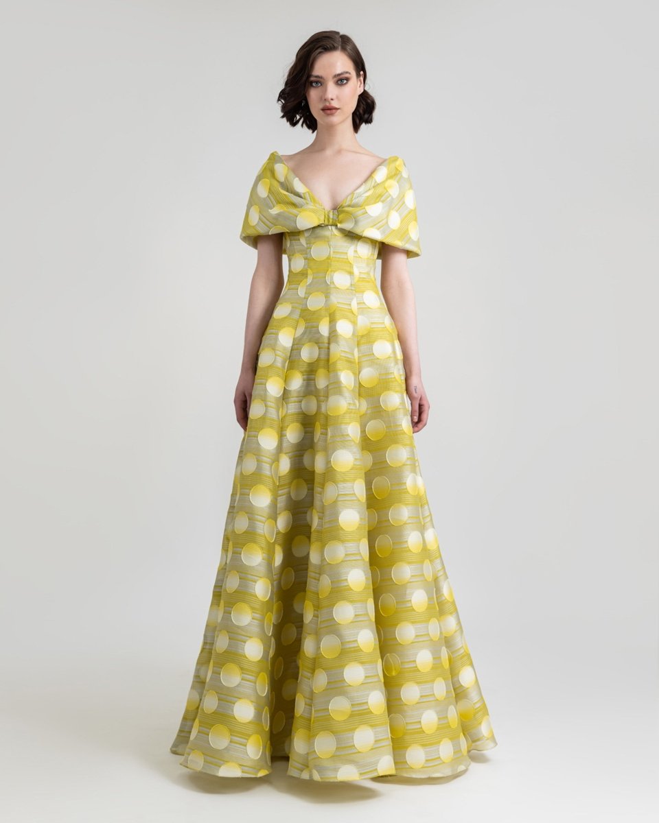 Bow - Like Flared Dress - Gemy Maalouf