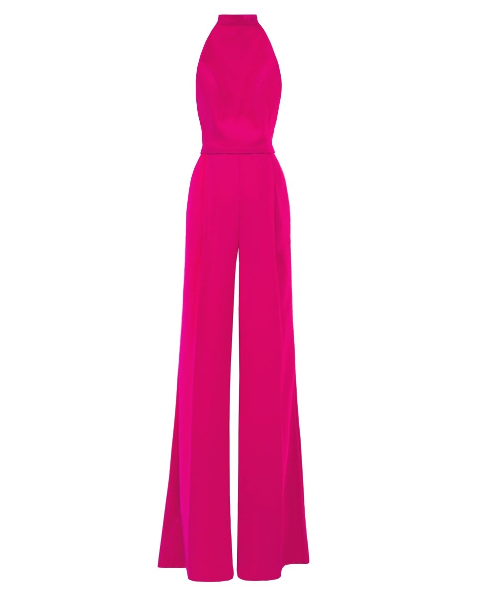 Halter - Cut Neckline Jumpsuit - Gemy Maalouf