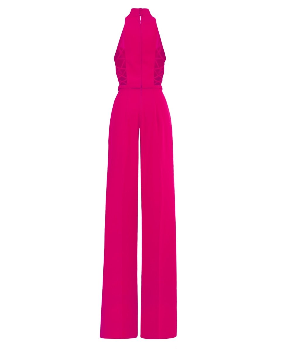 Halter - Cut Neckline Jumpsuit - Gemy Maalouf