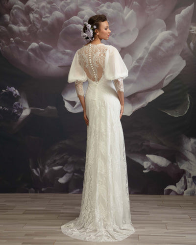 Flared Lace Gown