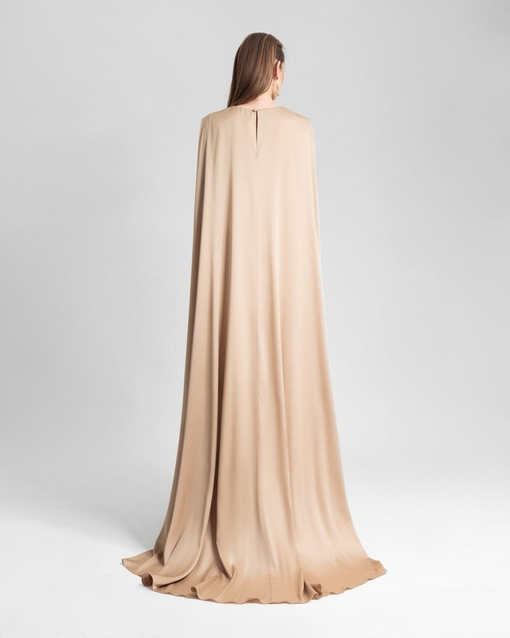 Slim Cut Satin Dress - Gemy Maalouf