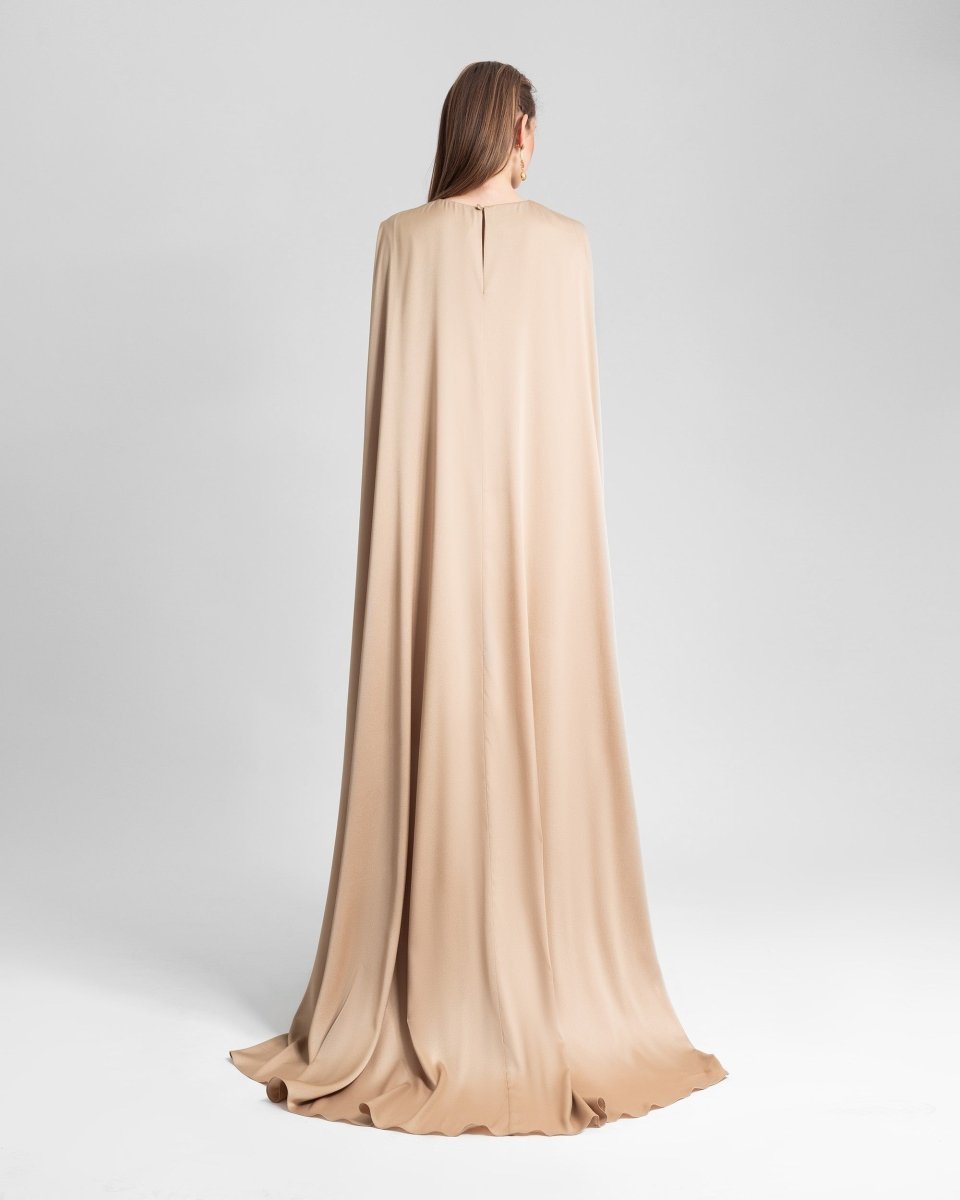 Slim Cut Satin Dress - Gemy Maalouf