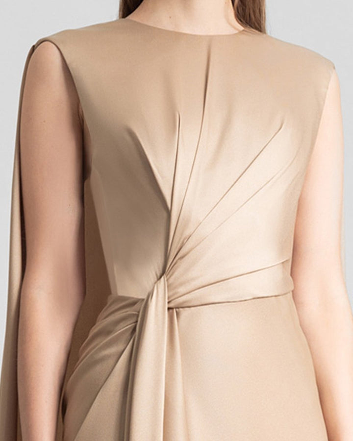 Slim Cut Satin Dress - Gemy Maalouf
