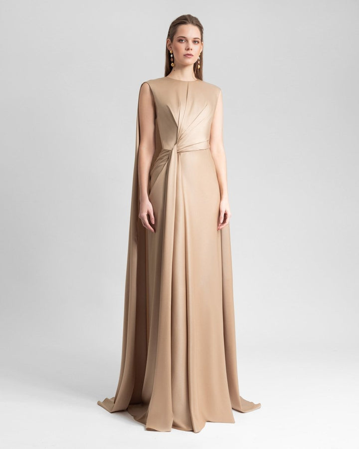 Slim Cut Satin Dress - Gemy Maalouf
