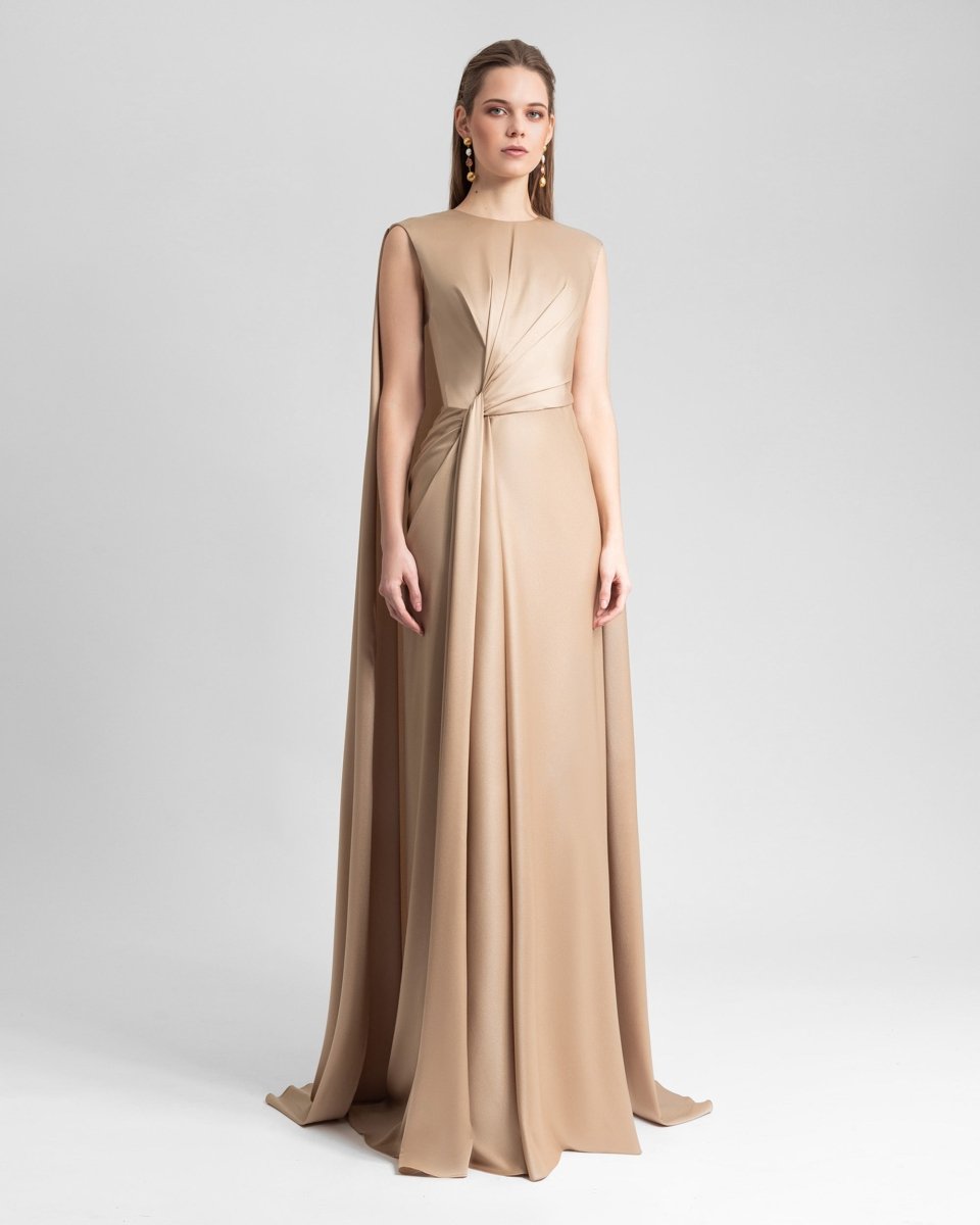 Slim Cut Satin Dress - Gemy Maalouf