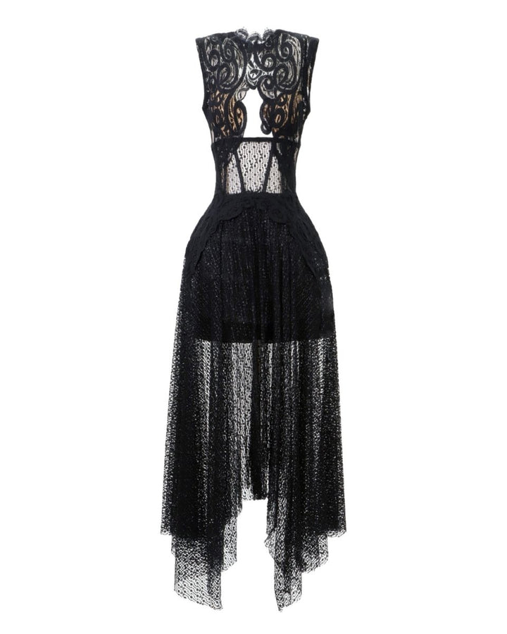 Intricate Lace Dress - Gemy Maalouf