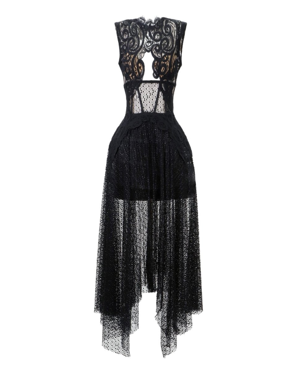 Intricate Lace Dress - Gemy Maalouf