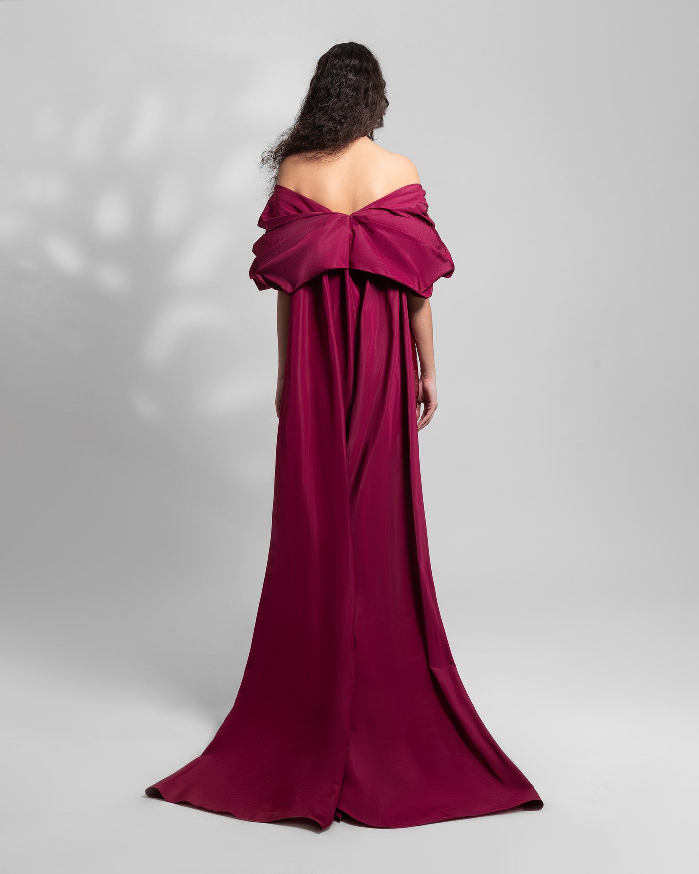 Folded Strapless Neckline Dress