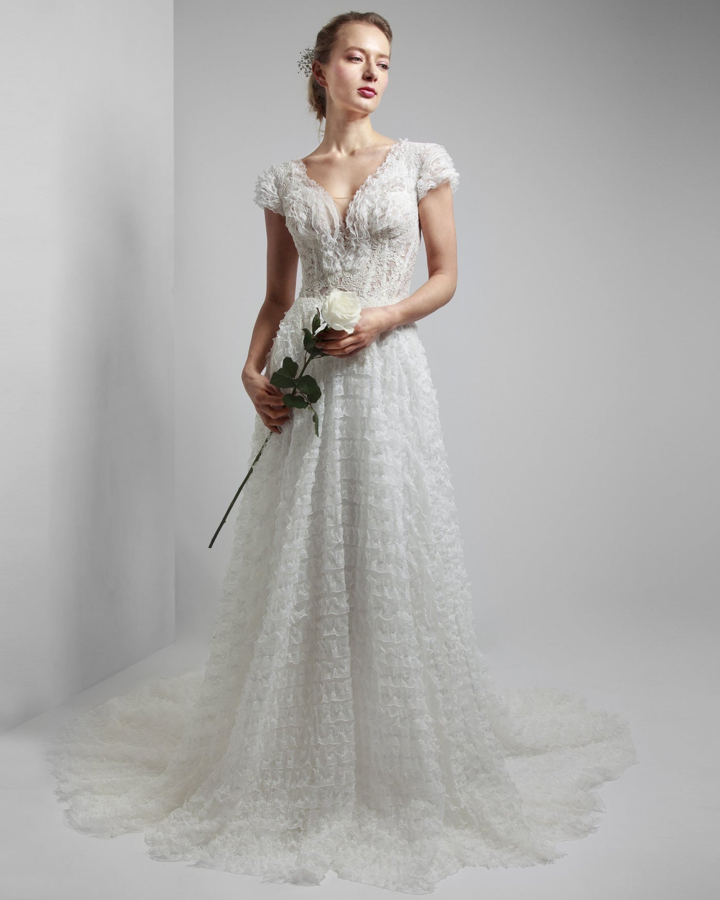 Lace Bands Gown