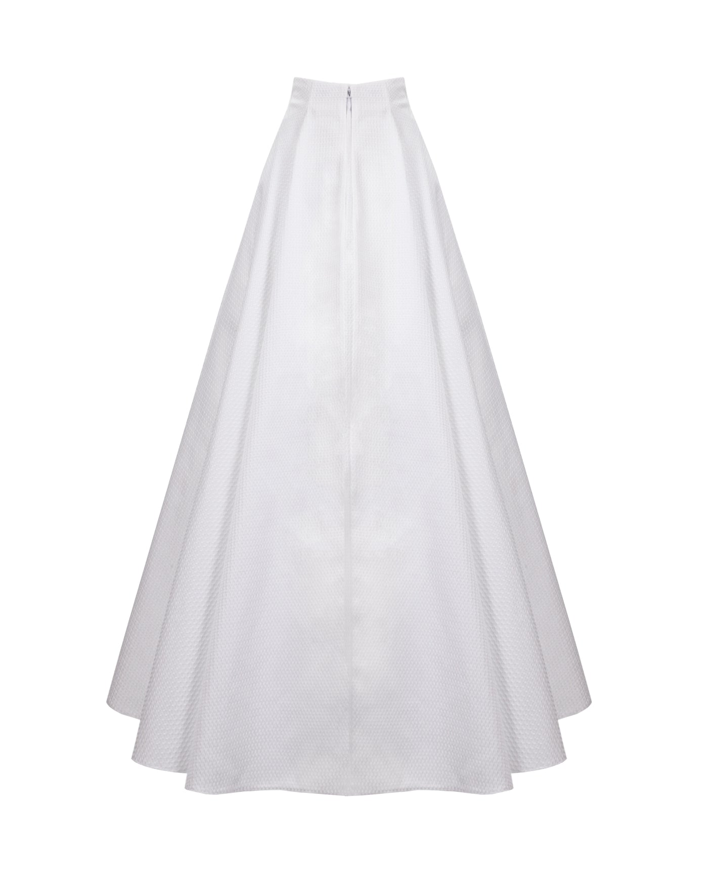 Flared White Skirt