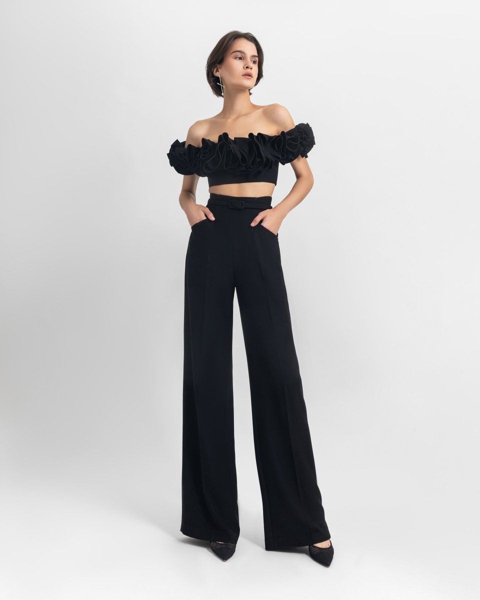 Ruffled Crepe Set - Gemy Maalouf