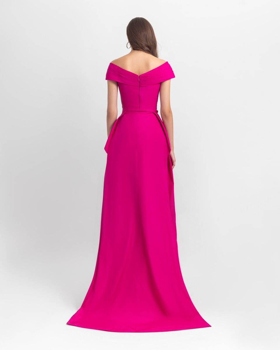 Fuchsia Taffeta Set - Gemy Maalouf