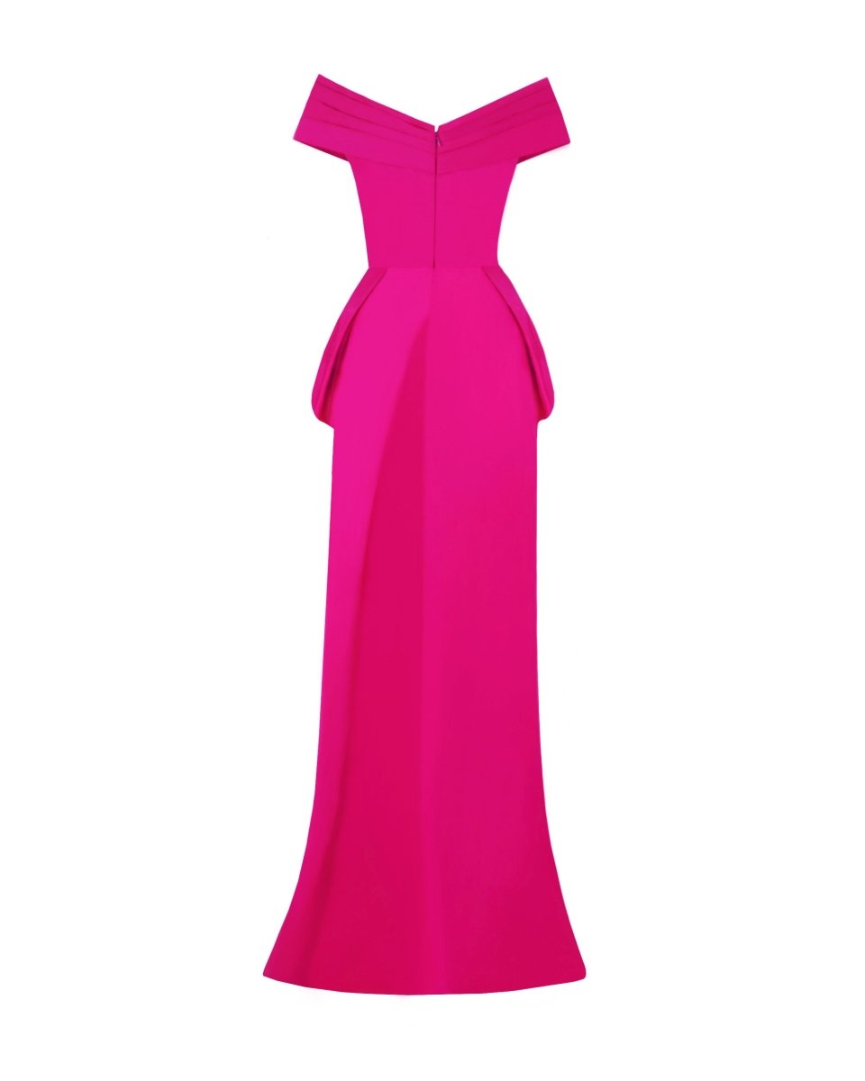 Fuchsia Taffeta Set - Gemy Maalouf