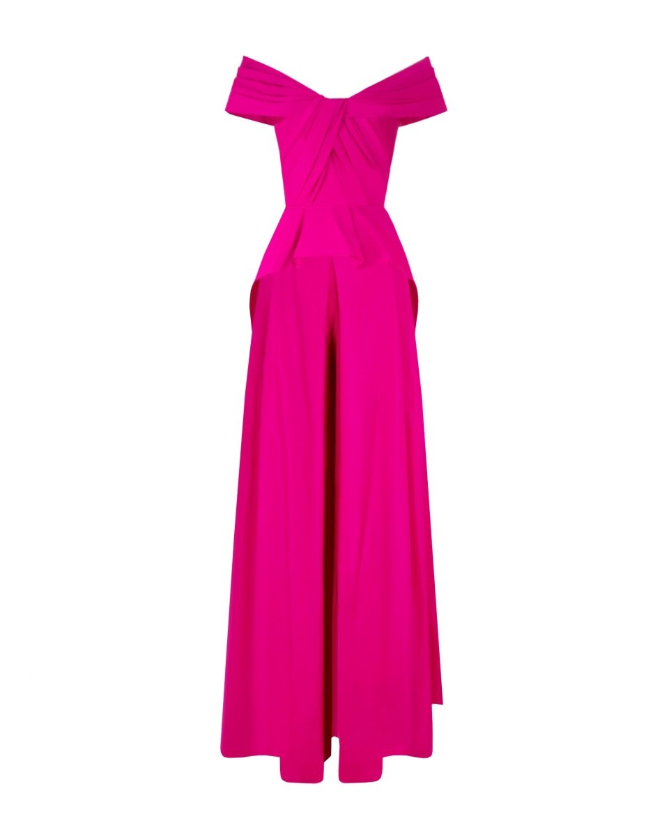 Fuchsia Taffeta Set - Gemy Maalouf