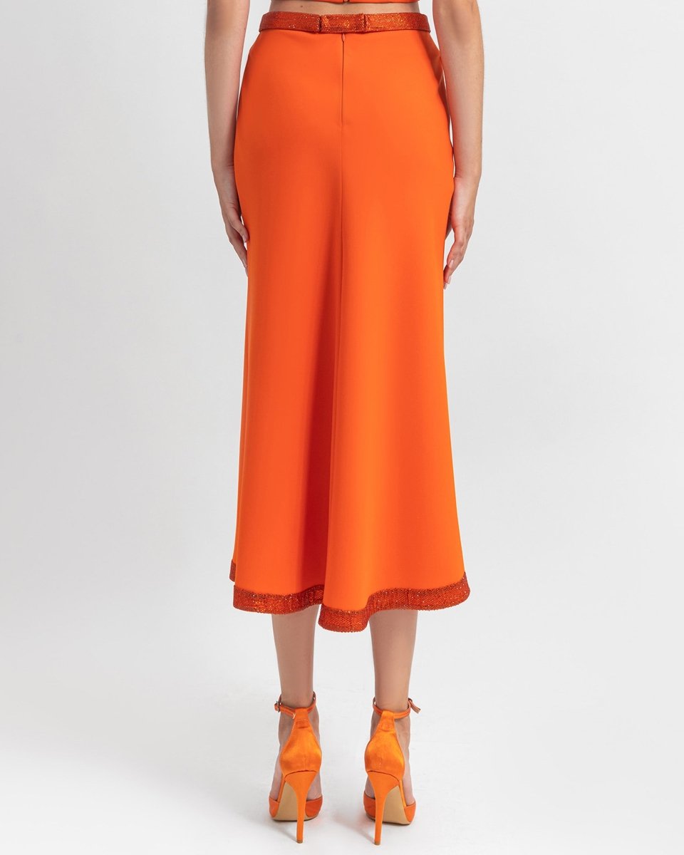 Straight Cut Midi Skirt - Gemy Maalouf