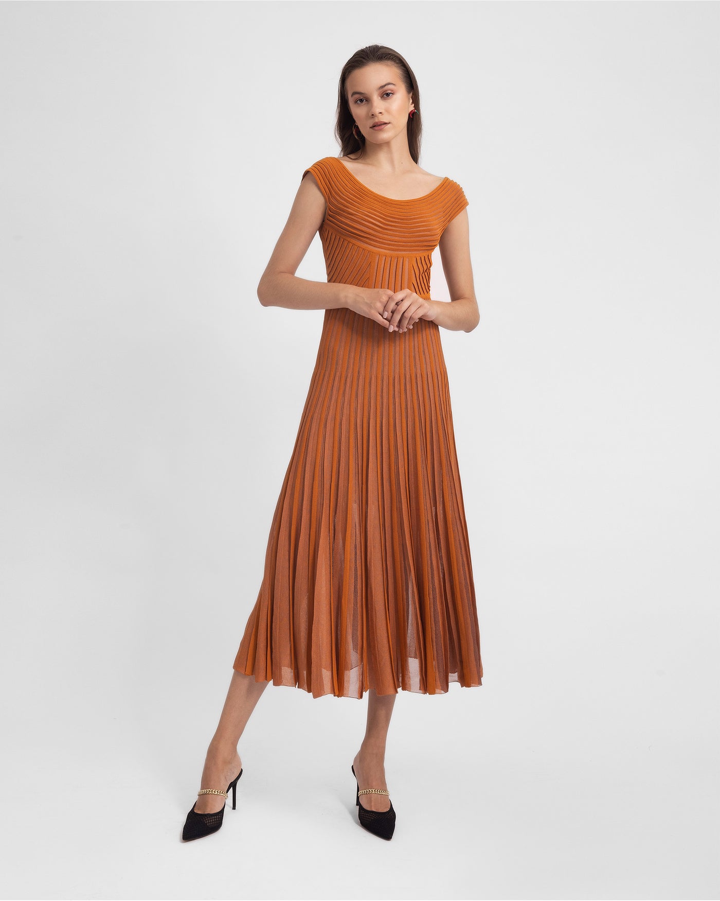 Off-Shoulder Havane Knit Dress