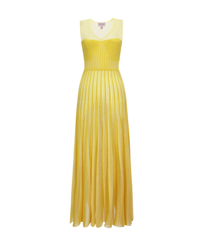 Yellow Heart Shape Design Dress