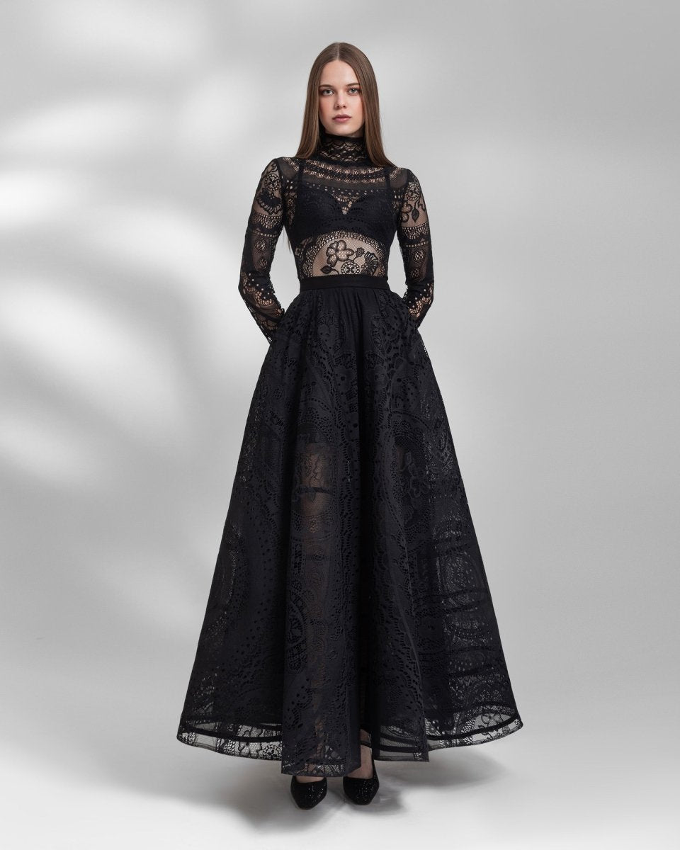 Lace Top and Skirt Set - Gemy Maalouf