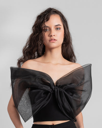 Strapless Bow-Like Top