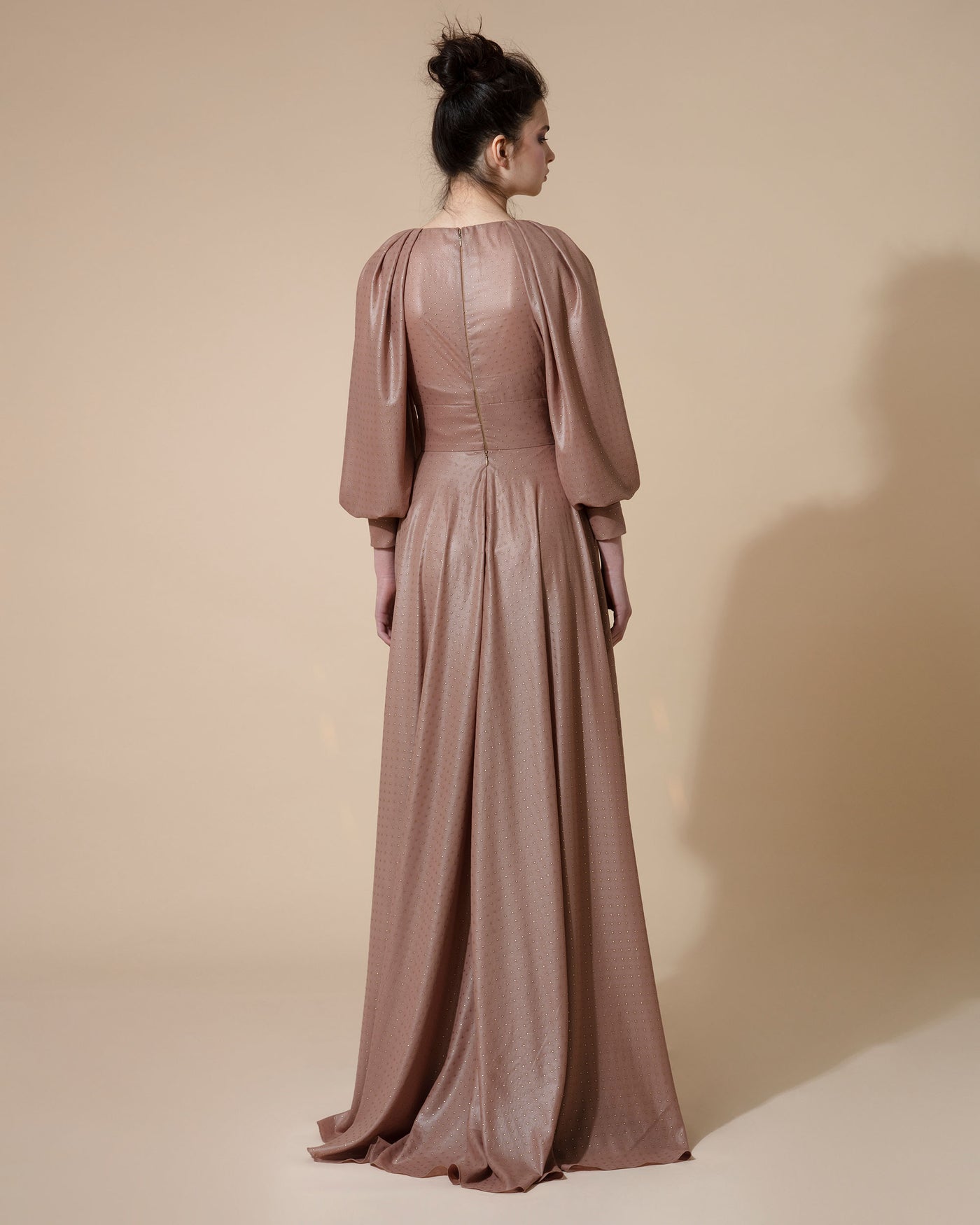 Bishop Fitted Long Dress