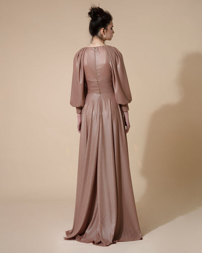 Bishop Fitted Long Dress